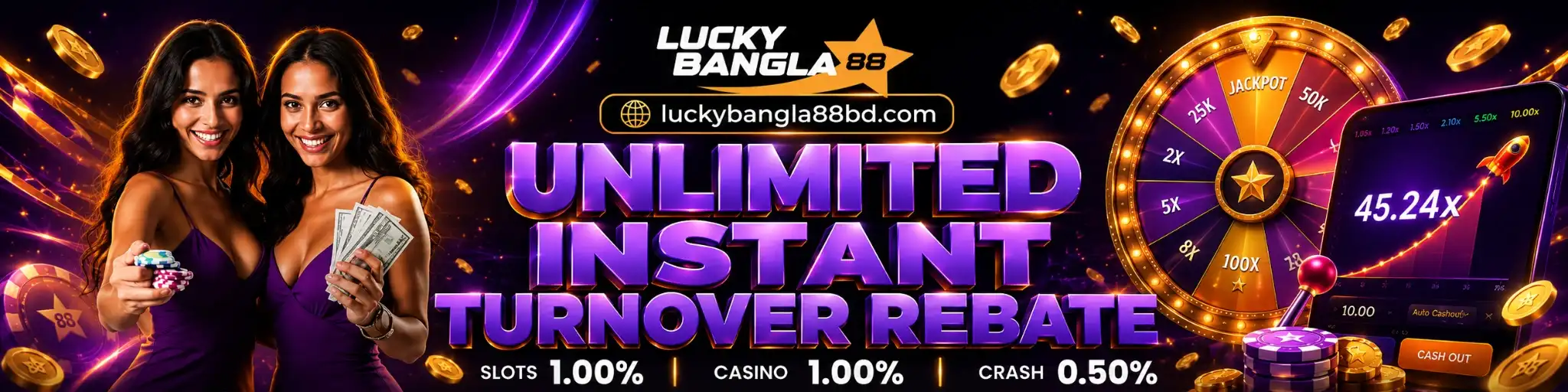 Lucky Bangla 88 turnover rebate pc